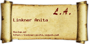 Linkner Anita névjegykártya